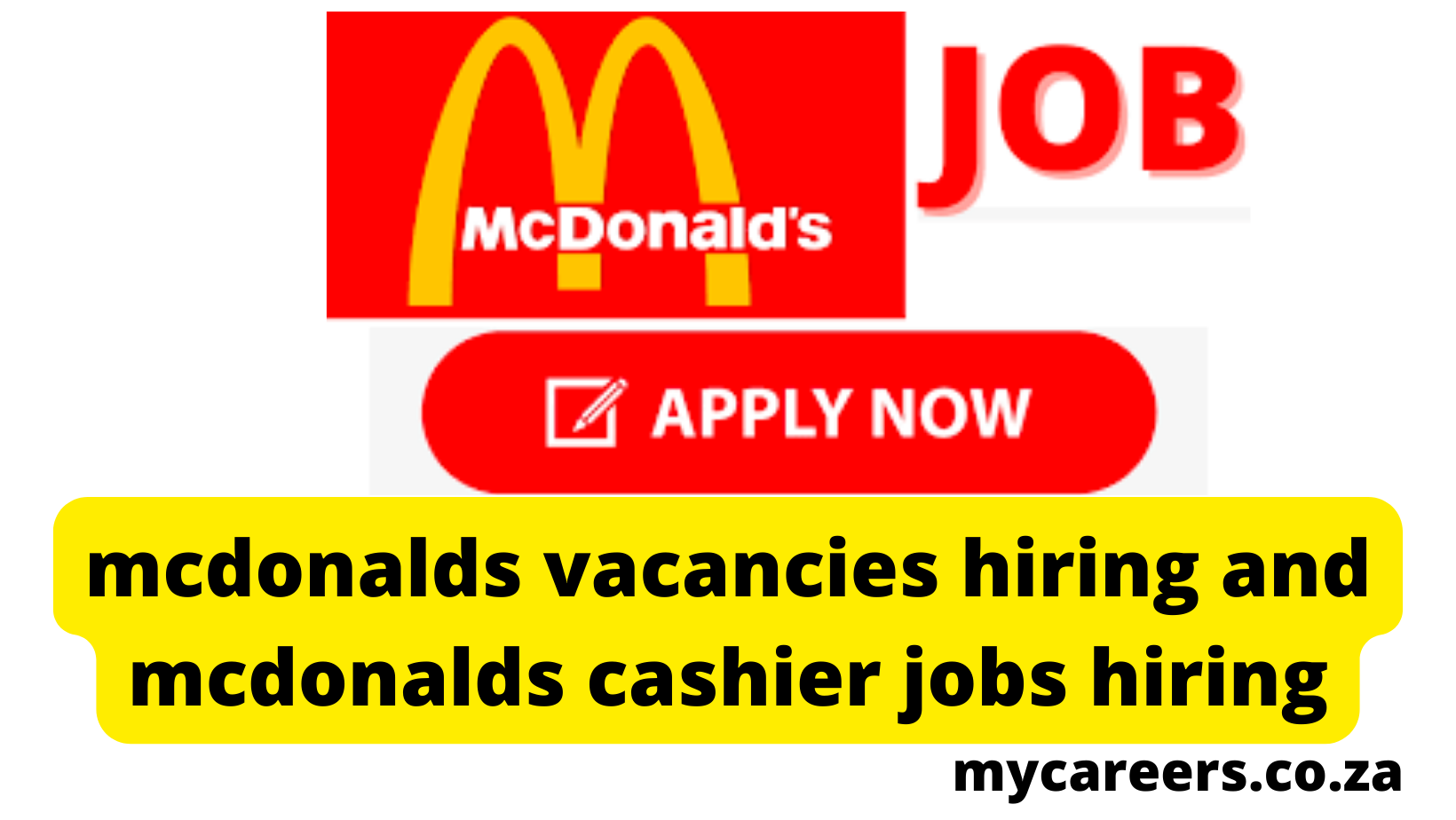 mcdonalds vacancies  hiring and mcdonalds cashier jobs hiring