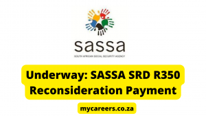 SASSA SRD R350 Reconsideration