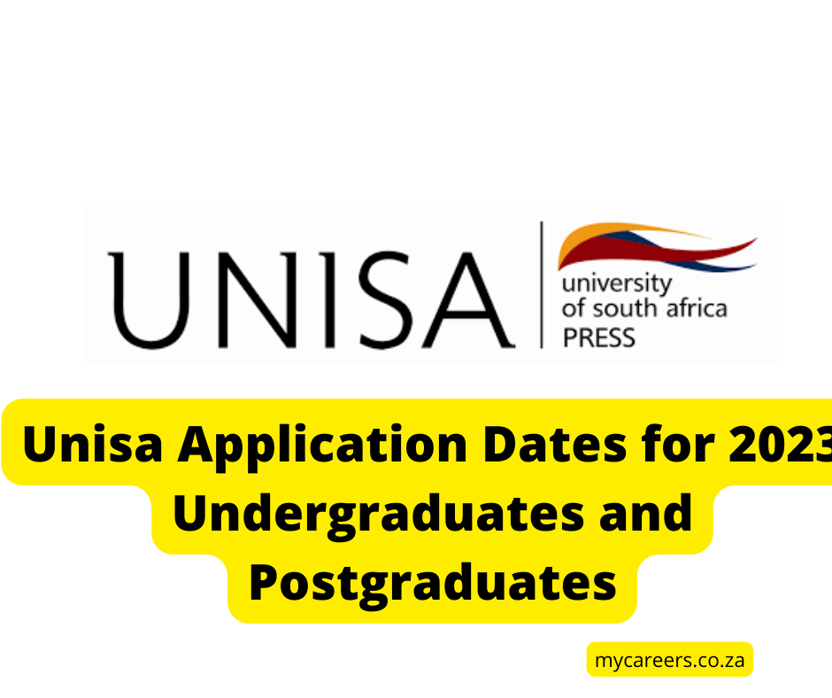 Unisa Application Dates for 2023 Undergraduates and Postgraduates