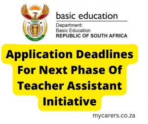 Application Deadlines For Next Phase Of Teacher Assistant