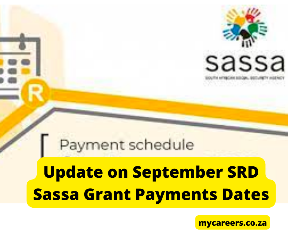 Update on September SRD Sassa Grant Payments Dates