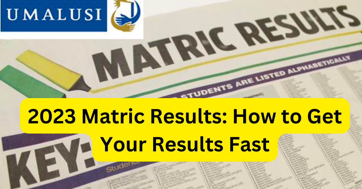 2023 Matric Results: Online, SMS, and Phone Options