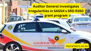 Auditor General investigates irregularities in SASSA's SRD R350 grant program