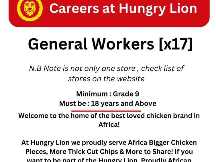 Apply to Work at Hungry Lion