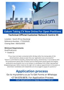 eskom jobs and learnerships